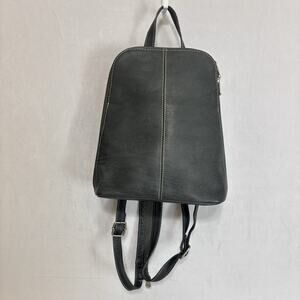 Le Donne Leather U-Zip Sling Backpack Purse